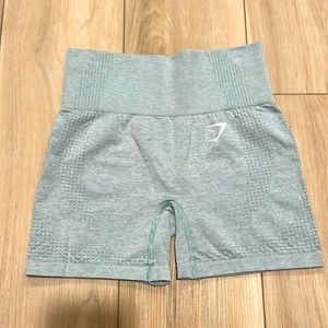 Gymshark light blue viral seamless shorts